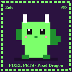 Pixel Dragon card
